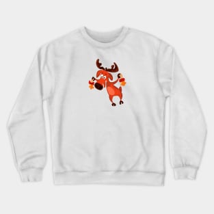 Funny animal with bells Crewneck Sweatshirt